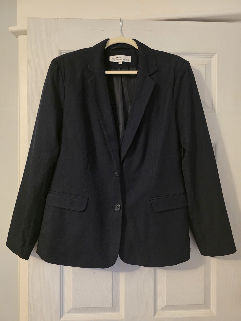 Vero Moda Navy Single-Breasted Blazer